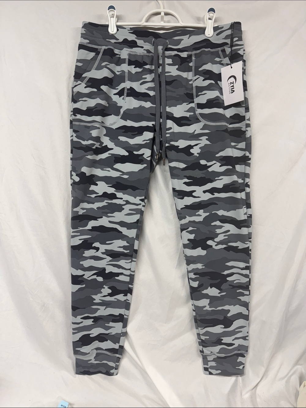 ZYIA Gray Camo stretch Jogger Sweatpants